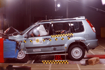 Краш тест Nissan X Trail (2002)